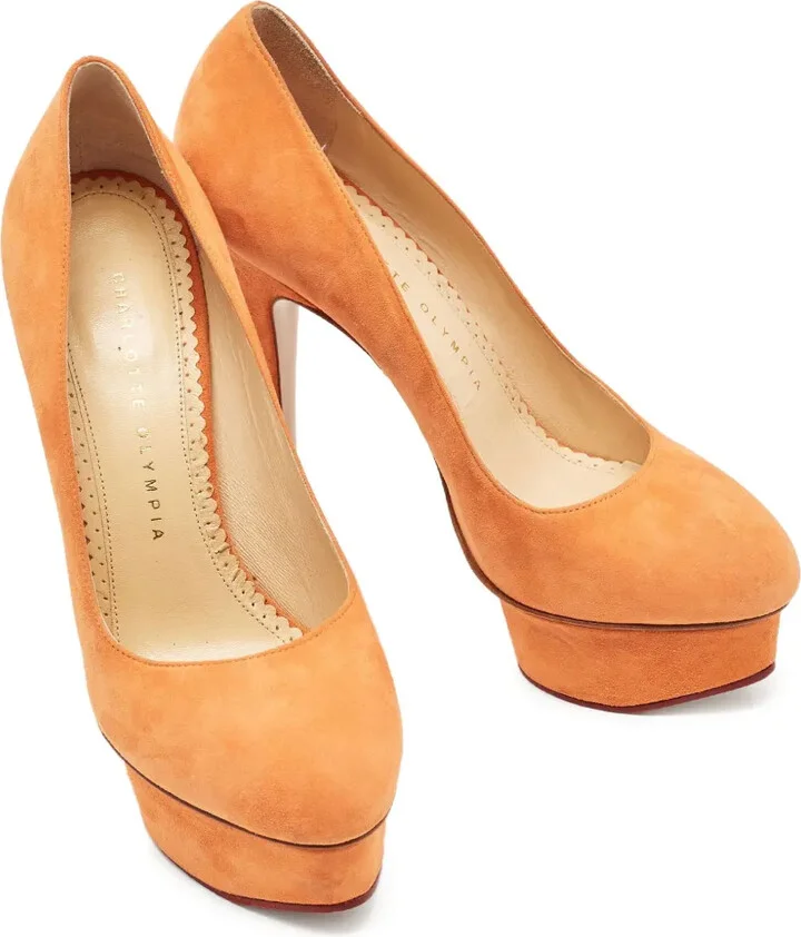 pre-owned 145mm Dolly suede pumps - Image 2