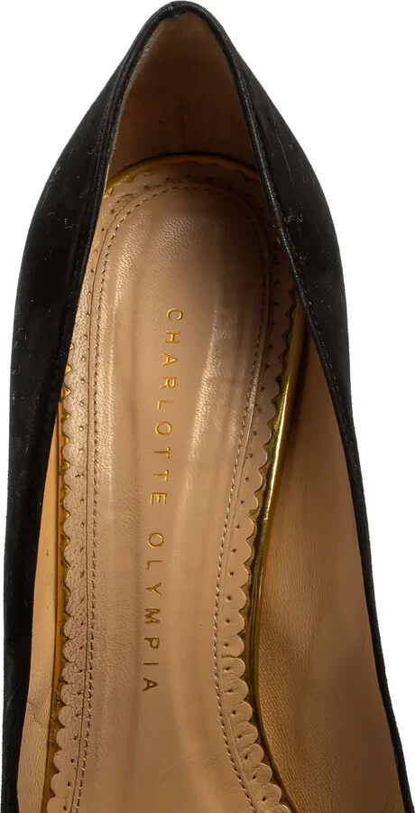 Pre-Owned 145mm Suede Platform Pumps - Image 5