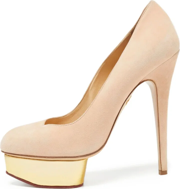 pre-owned 150mm Dolly platform stiletto pumps