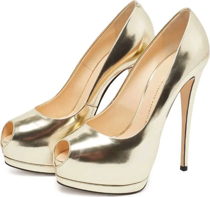 pre-owned 150mm Sharon peep-toe pumps - Image 4