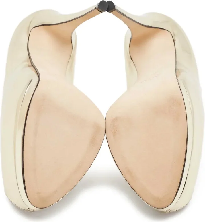 pre-owned 150mm Sharon peep-toe pumps - Image 5