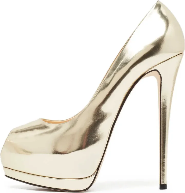 pre-owned 150mm Sharon peep-toe pumps