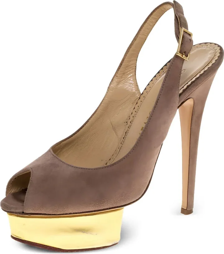 Pre-Owned 150mm Slingback Pumps - Image 2