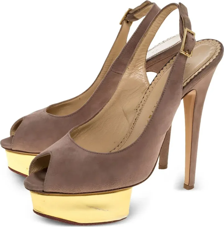 Pre-Owned 150mm Slingback Pumps - Image 3