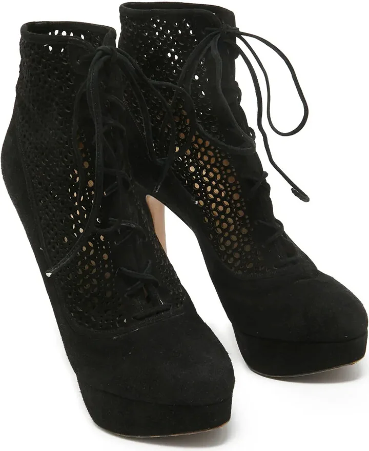 Pre-Owned 150mm Stiletto Ankle Boots - Image 2