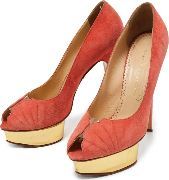 Pre-Owned 155mm Peep-Toe Pumps - Image 2