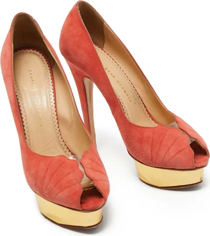 Pre-Owned 155mm Peep-Toe Pumps - Image 3