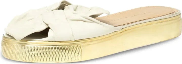 Pre-Owned 35mm Bow-Detail Sandals - Image 2