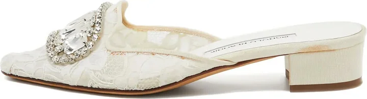 Pre-Owned 35mm Lace Mules