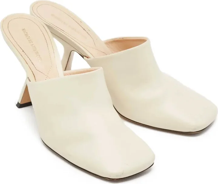 Pre-Owned 40mm Leather Mules - Image 2