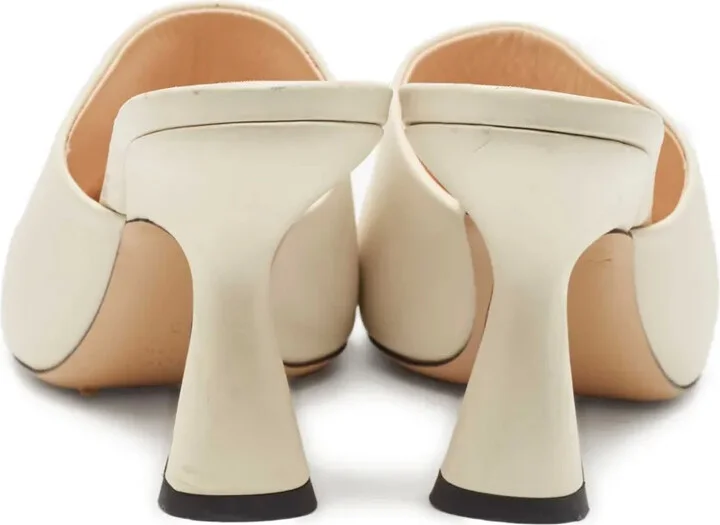 Pre-Owned 40mm Leather Mules - Image 3