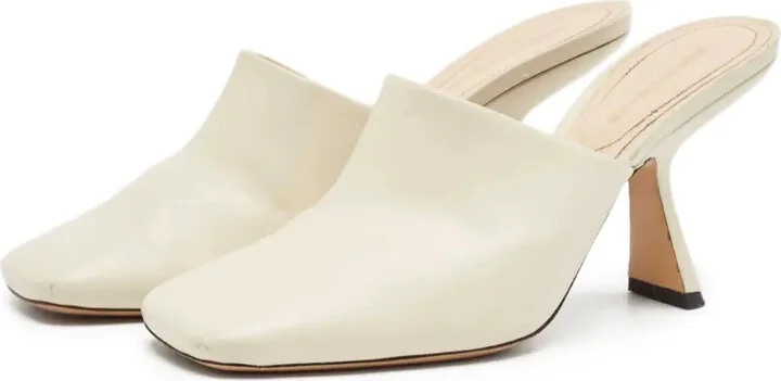 Pre-Owned 40mm Leather Mules - Image 4