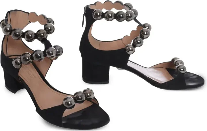 Pre-Owned 40mm suede sandals - Image 2