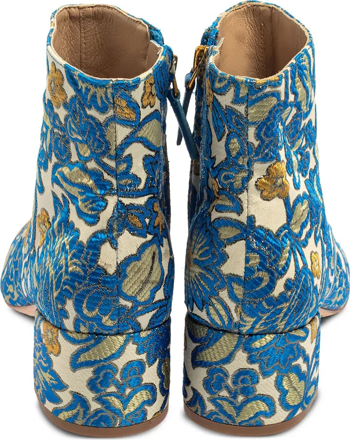 Pre-Owned 50mm Brocade-Effect Boots - Image 4