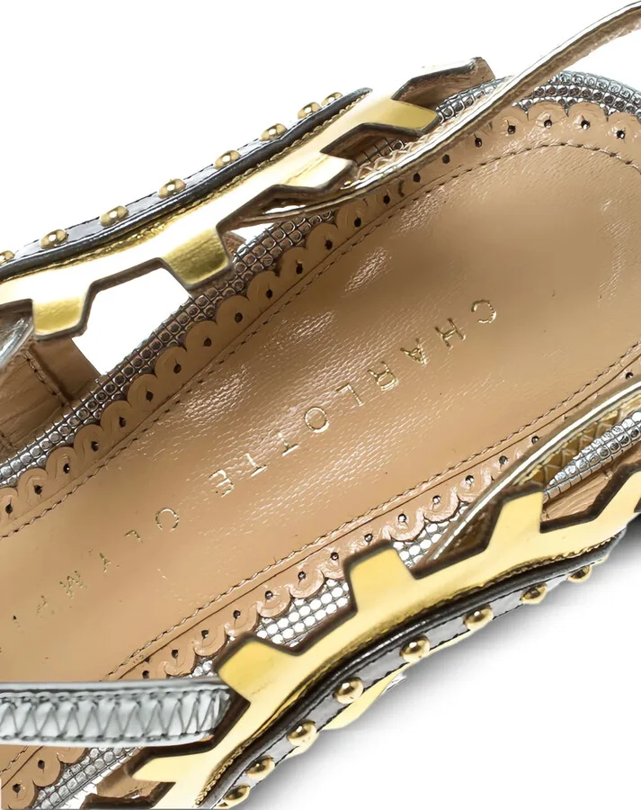 Pre-Owned 50mm Gear-Embellished Block-Heel Sandals - Image 5