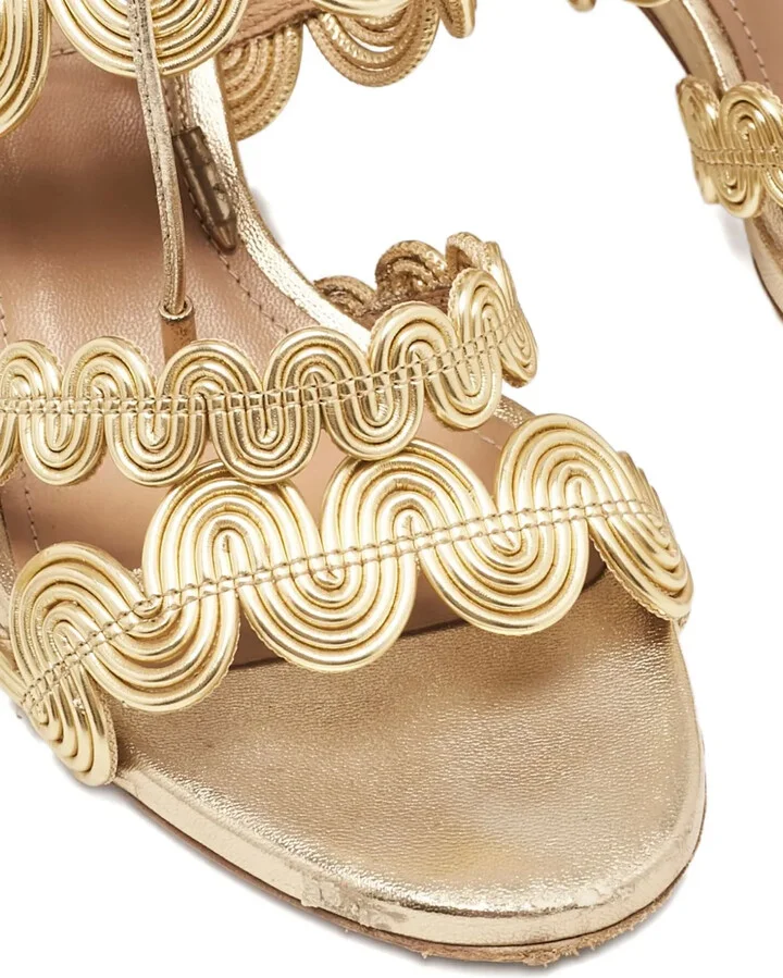 Pre-owned 50mm leather sandals - Image 4