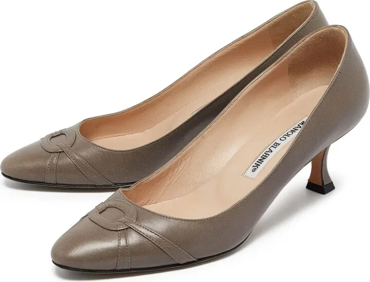 Pre-owned 55mm pointed-toe pumps - Image 2
