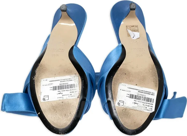 Pre-Owned 55mm Satin Knotted Sandals - Image 5
