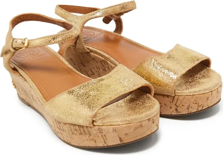 pre-owned 60mm Abena platform wedge sandals - Image 2
