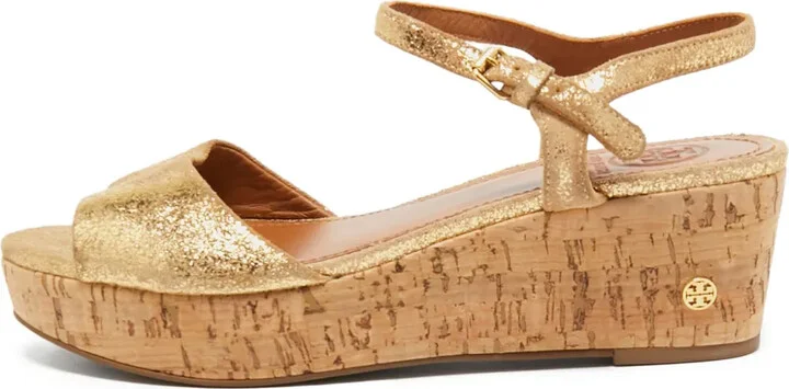 pre-owned 60mm Abena platform wedge sandals