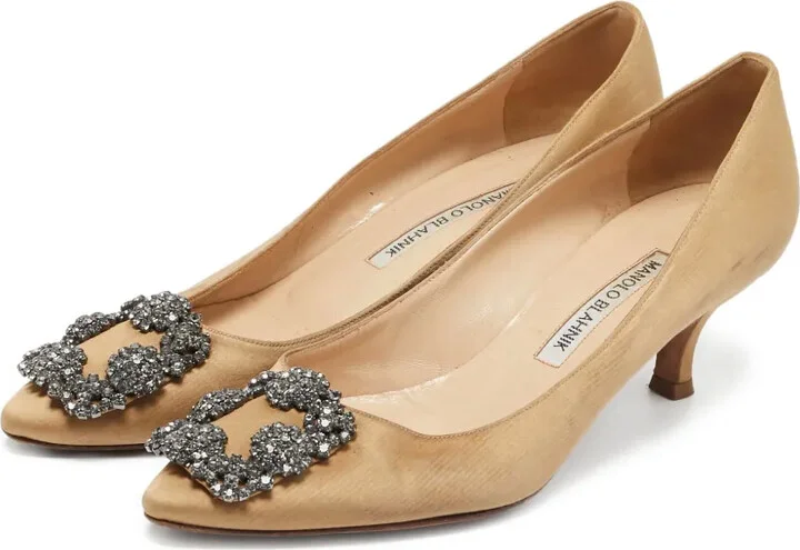 pre-owned 60mm Hangisi embellished pumps - Image 2