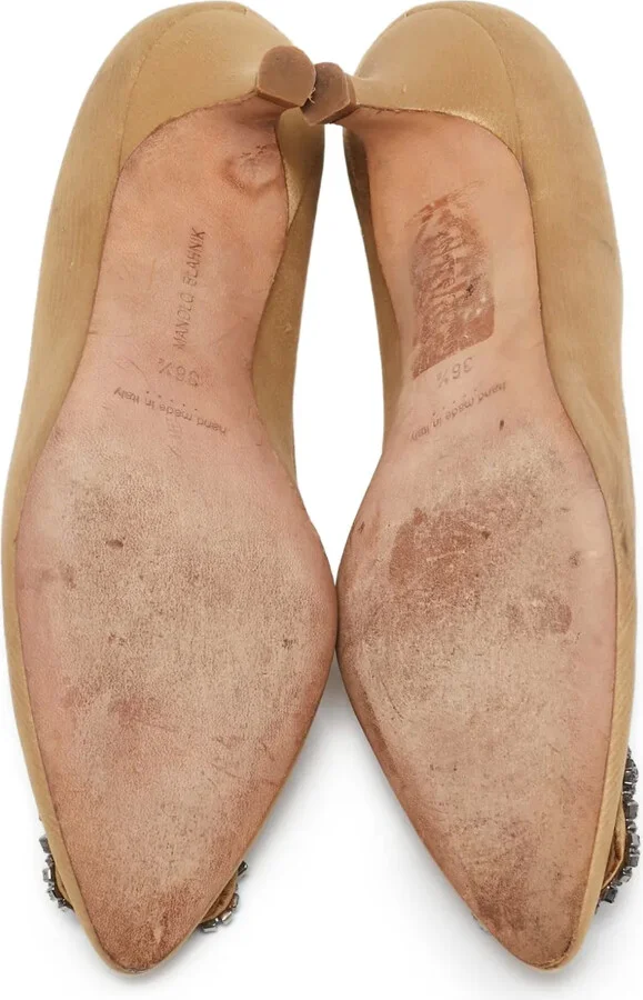 pre-owned 60mm Hangisi embellished pumps - Image 4