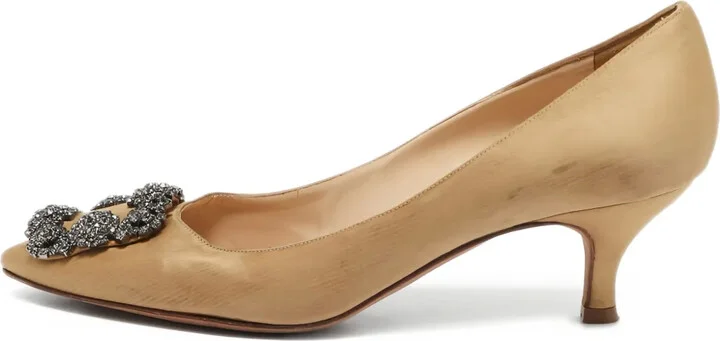 pre-owned 60mm Hangisi embellished pumps