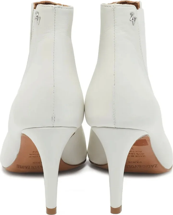 Pre-owned 60mm leather pointed-toe boots - Image 4