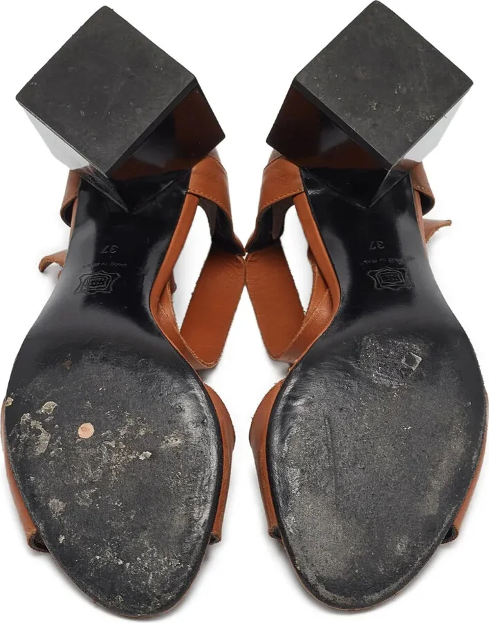Pre-Owned 65mm Block-Heel Sandals - Image 5