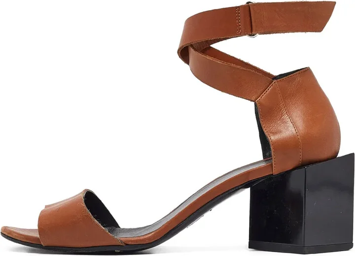 Pre-Owned 65mm Block-Heel Sandals
