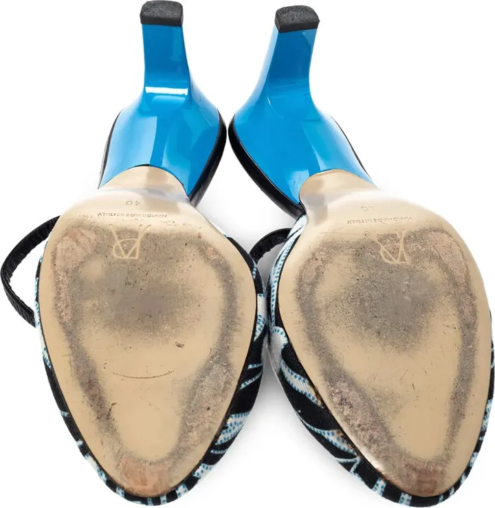 pre-owned 65mm Celestine floral-print slingback pumps - Image 5
