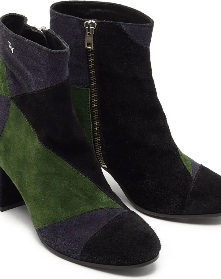 Pre-Owned 70mm Patchwork Boots - Image 2