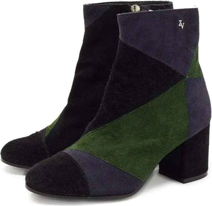 Pre-Owned 70mm Patchwork Boots - Image 3