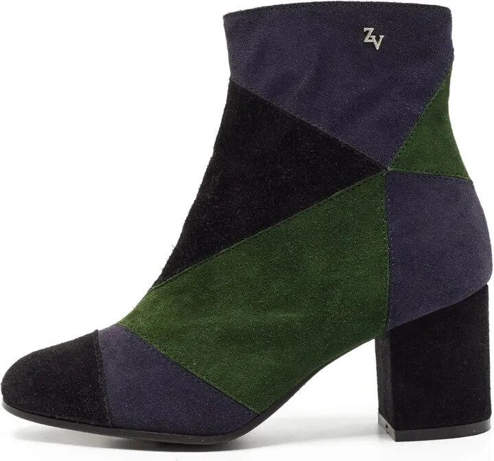 Pre-Owned 70mm Patchwork Boots