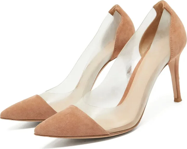 pre-owned 70mm Plexi pointed-toe pumps - Image 2