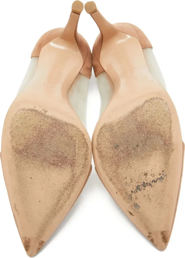 pre-owned 70mm Plexi pointed-toe pumps - Image 4