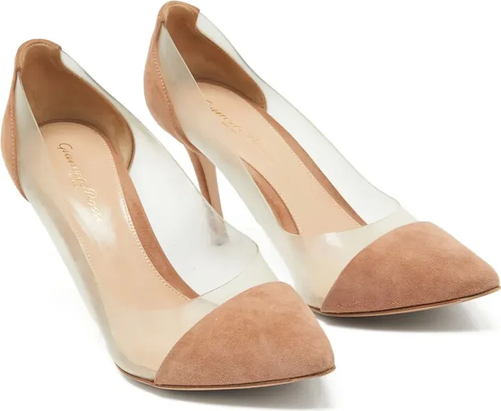 pre-owned 70mm Plexi pointed-toe pumps