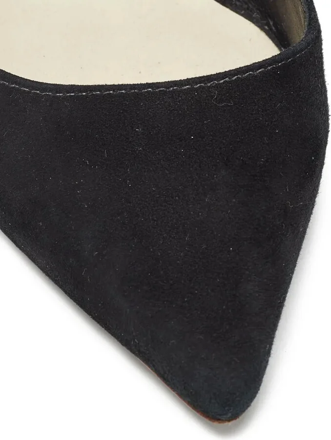 pre-owned 75mm Angelo wing-slingback pumps - Image 5
