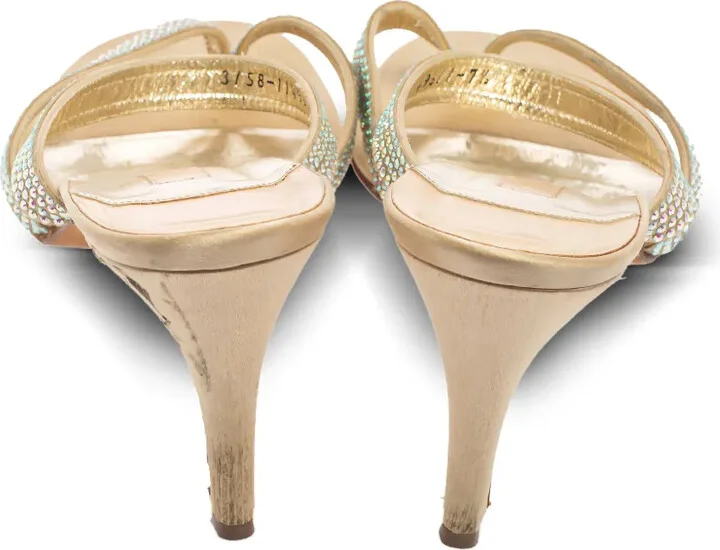 Pre-Owned 75mm Crystal-Embellished Sandals - Image 3