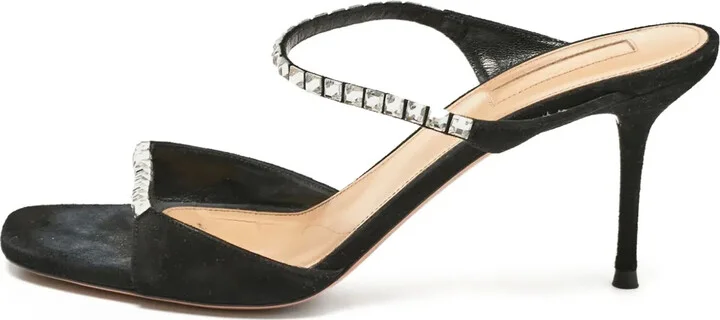 pre-owned 75mm Diamante crystal-embellished sandals