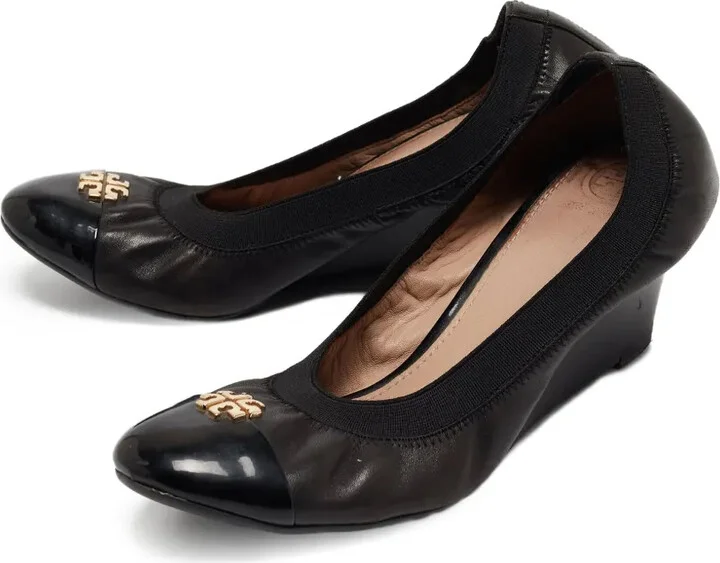 pre-owned 75mm Jolie wedge pumps - Image 2