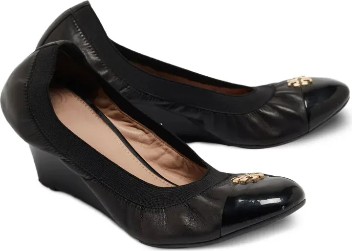 pre-owned 75mm Jolie wedge pumps - Image 3