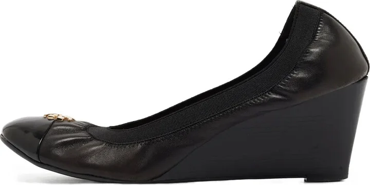 pre-owned 75mm Jolie wedge pumps