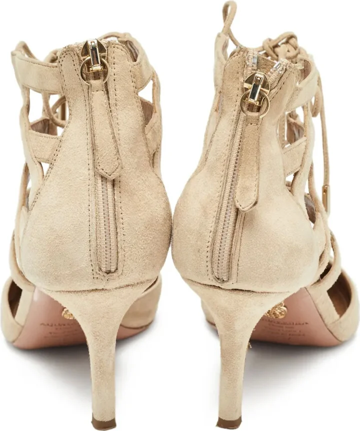 Pre-Owned 75mm Lace-Up Cut-Out Pumps - Image 2