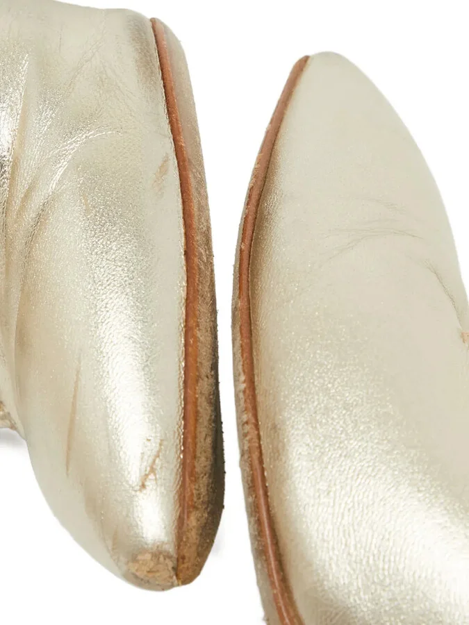 Pre-Owned 75mm Leather Mules - Image 3
