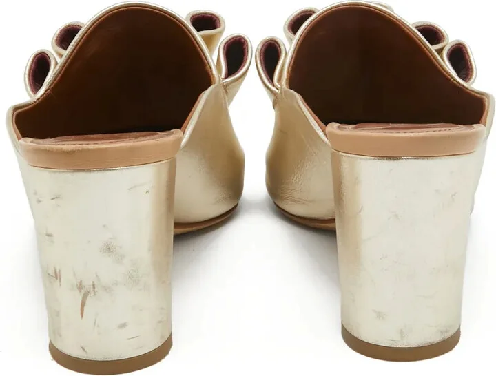 Pre-Owned 75mm Leather Mules - Image 5