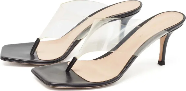 Pre-Owned 75mm Transparent-Strap Sandals - Image 4