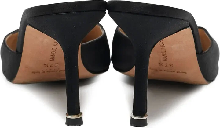 Pre-Owned 80mm Crystal-Embellished Mules - Image 5