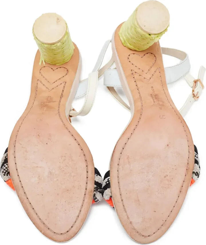 Pre-Owned 80mm leather heeled sandals - Image 5