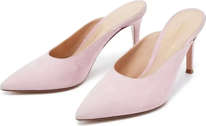 Pre-Owned 80mm Pointed-Toe Mules - Image 2